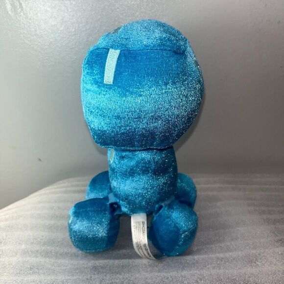 Minecraft Blue Charged Creeper Plush 8” Mojang Jinx 2020 Stuffed Toy Happy - Picture 4 of 16